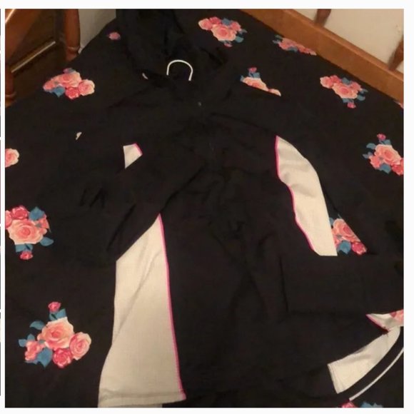 Kate Spade black white Mesh Inset Half Zip Jacket Sweater size small nwot - Picture 5 of 7